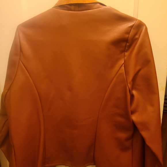 Faux leather and suede jacket - Picture 2 of 4